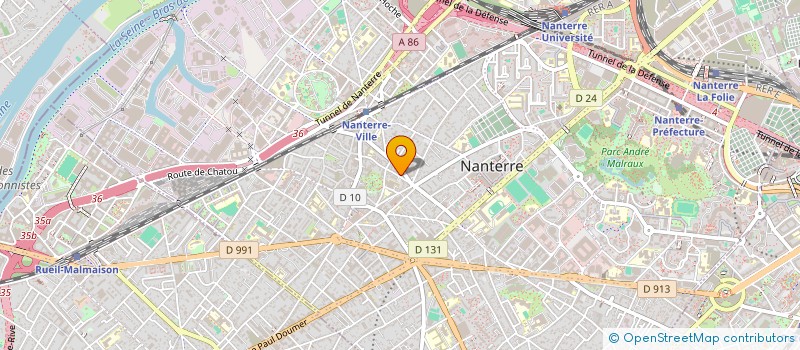 localisation de l'entreprise SCI VALERIANE  NANTERRE