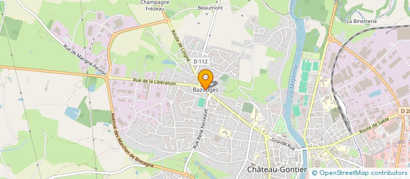 localisation de l'entreprise SCI VALERIC  CHATEAU-GONTIER-SUR-MAYENNE