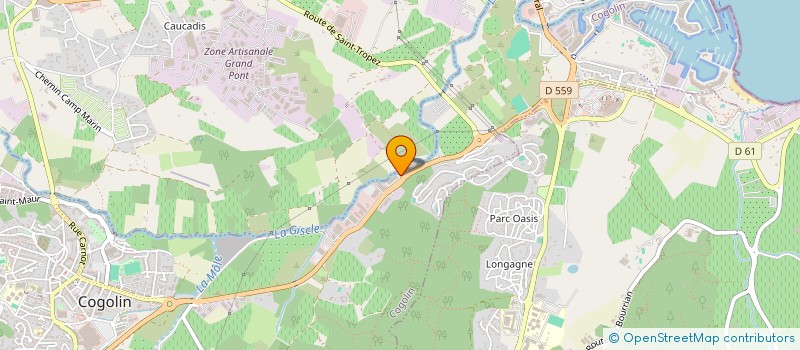 localisation de l'entreprise SCI VALERIE  COGOLIN