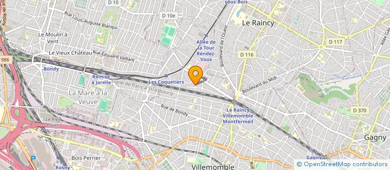 localisation de l'entreprise SCI VALERIE à VILLEMOMBLE
