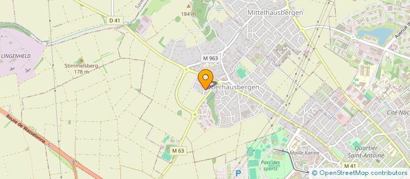 localisation de l'entreprise SCI VALERIE  OBERHAUSBERGEN