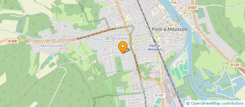 localisation de l'entreprise SCI VALERIE XOGENES  PONT-A-MOUSSON