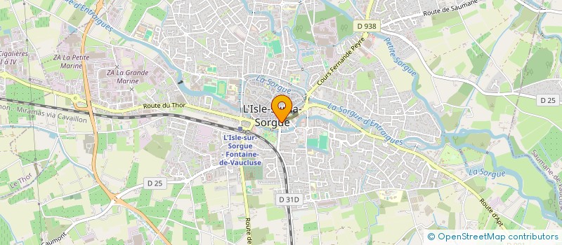 localisation de l'entreprise SCI VALERO  L'ISLE-SUR-LA-SORGUE