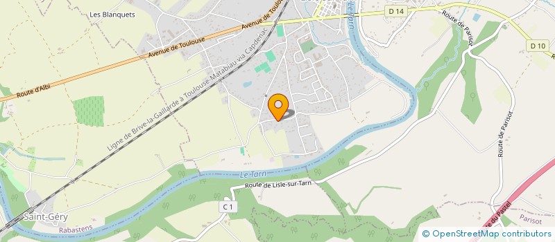 localisation de l'entreprise SCI VALEROM à LISLE-SUR-TARN