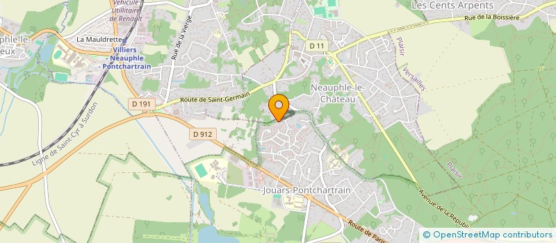localisation de l'entreprise SCI VALERY  JOUARS-PONTCHARTRAIN