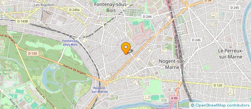 localisation de l'entreprise SCI VALESCURE VAL VERT  NOGENT-SUR-MARNE