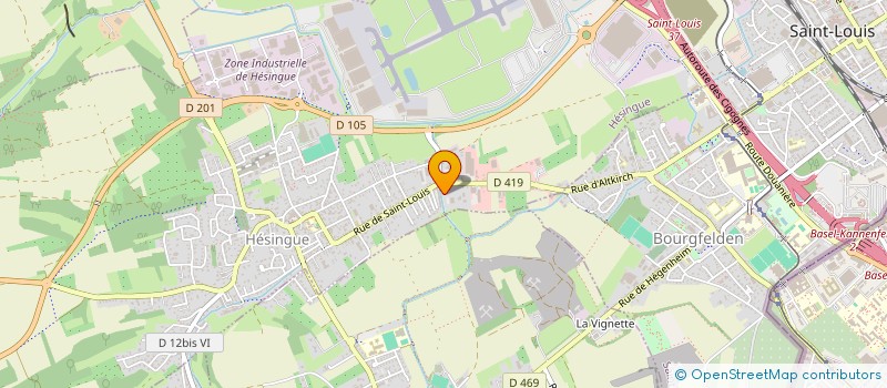 localisation de l'entreprise SCI VALEST  HESINGUE