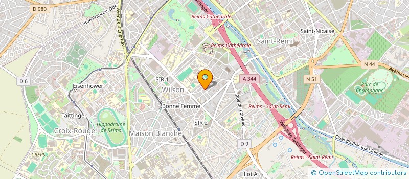 localisation de l'entreprise SCI VALETHOM  REIMS