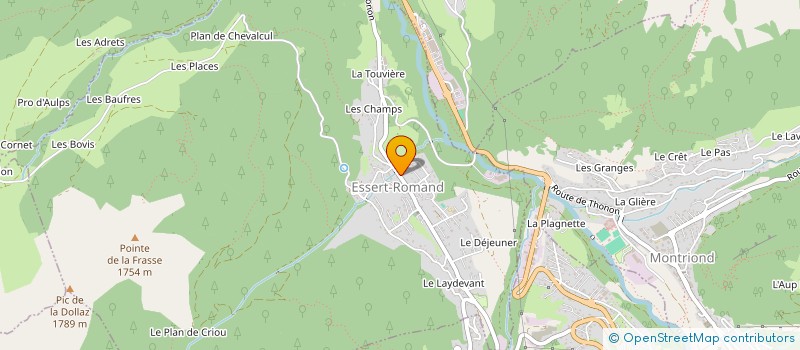 localisation de l'entreprise SCI VALETTE  ESSERT-ROMAND