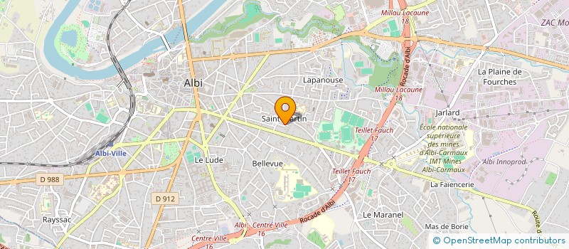 localisation de l'entreprise SCI VALETTE-IZARN à ALBI