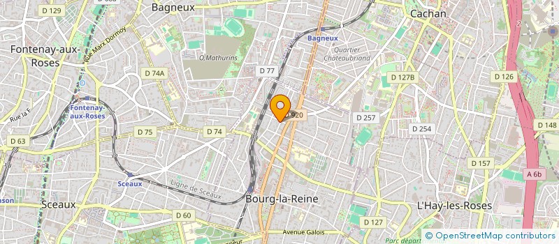 localisation de l'entreprise SCI VALETTE XII à BOURG-LA-REINE