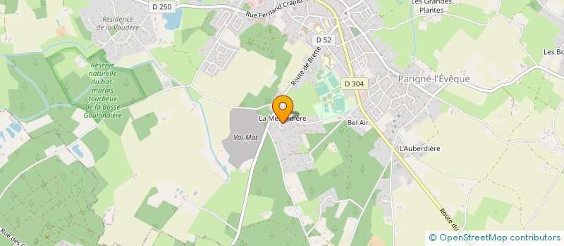 localisation de l'entreprise SCI VALEX  PARIGNE L EVEQUE