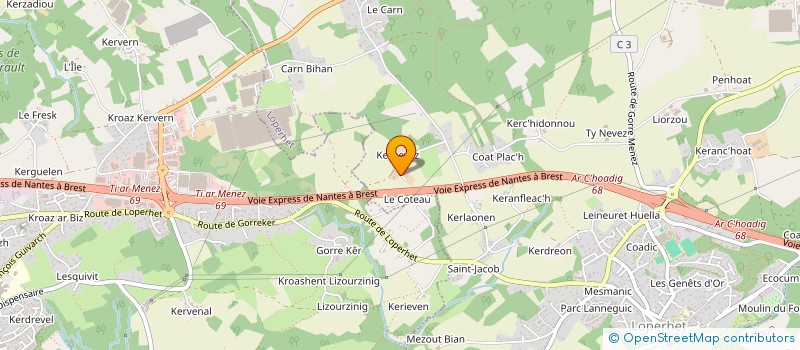 localisation de l'entreprise SCI VALEX  PLOUGASTEL-DAOULAS