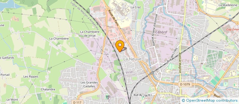 localisation de l'entreprise SCI VALEX à VIRIAT