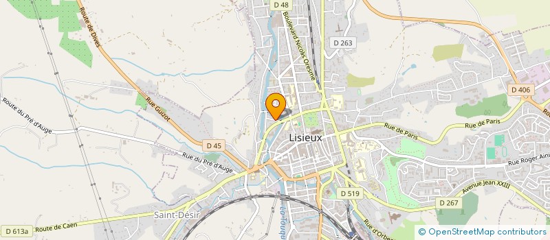 localisation de l'entreprise SCI VALFINO à LISIEUX