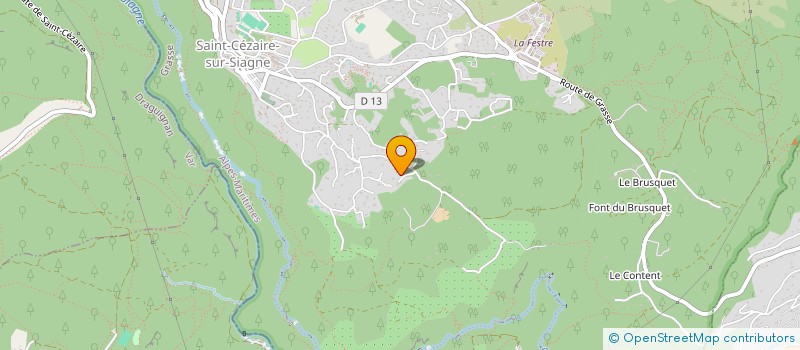 localisation de l'entreprise SCI VALFLORE à SAINT-CEZAIRE-SUR-SIAGNE