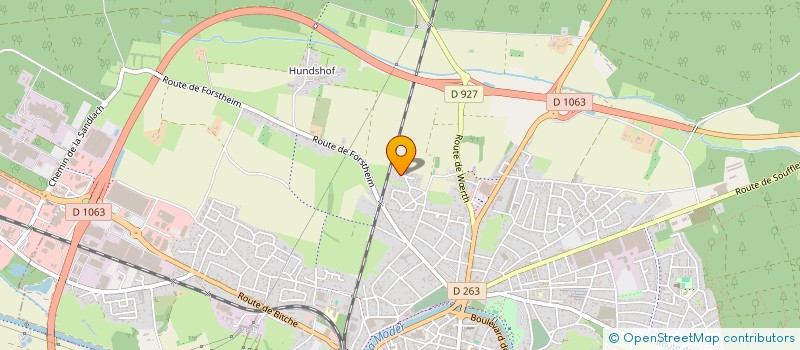 localisation de l'entreprise SCI VALFRED  HAGUENAU