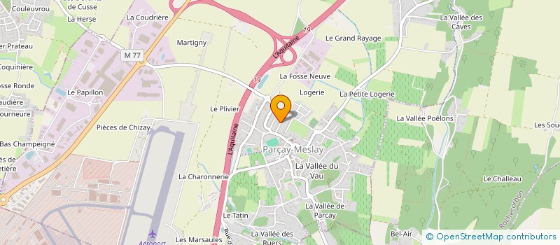 localisation de l'entreprise SCI VALGILEST  PARCAY-MESLAY