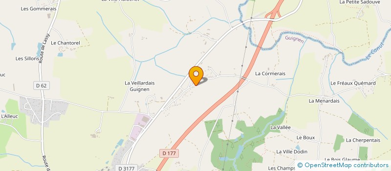 localisation de l'entreprise SCI VALGORI  GUIGNEN