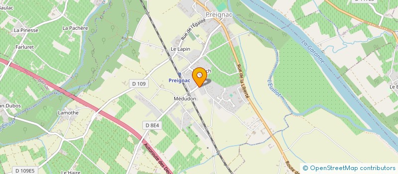 localisation de l'entreprise SCI VALGPARK 33  BOULIAC