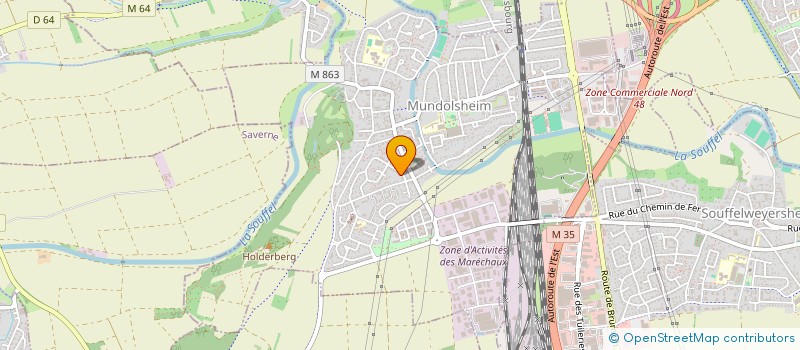 localisation de l'entreprise SCI VALGUY  MUNDOLSHEIM