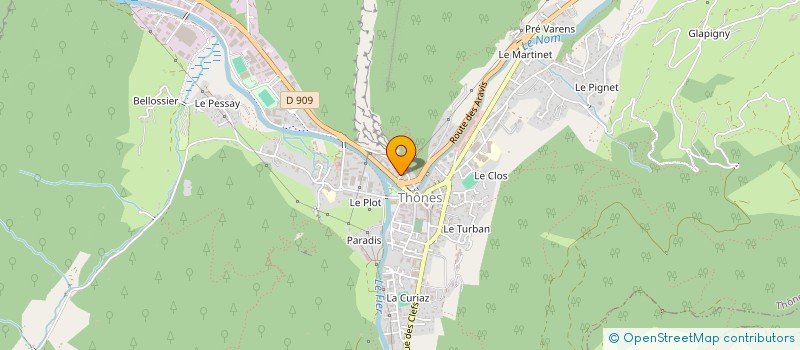 localisation de l'entreprise SCI VALHOE à THONES