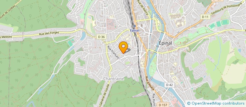 localisation de l'entreprise SCI VALIBRIOR à EPINAL