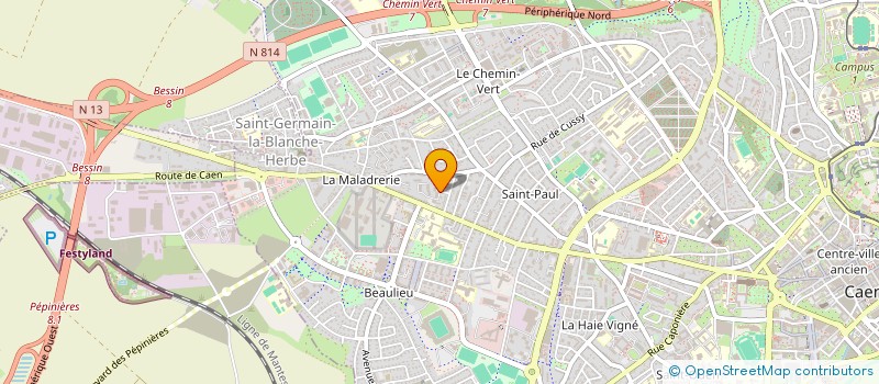 localisation de l'entreprise SCI VALIE à CAEN