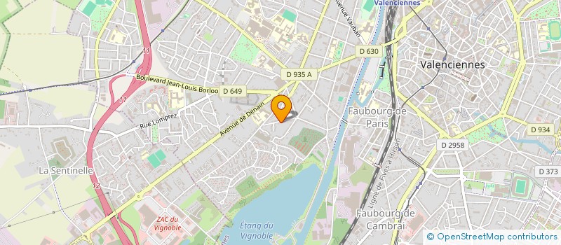 localisation de l'entreprise SCI VALIN ET FILS  VALENCIENNES