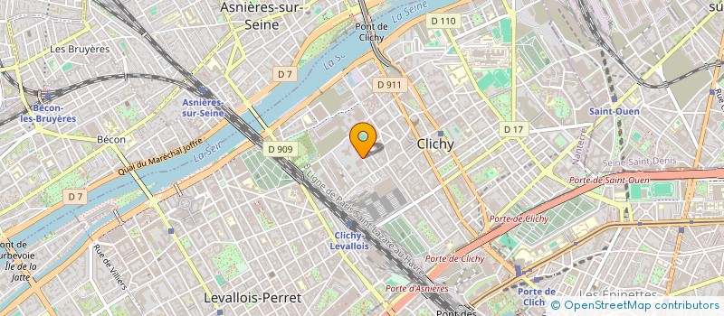 localisation de l'entreprise SCI VALITON 18 à CLICHY
