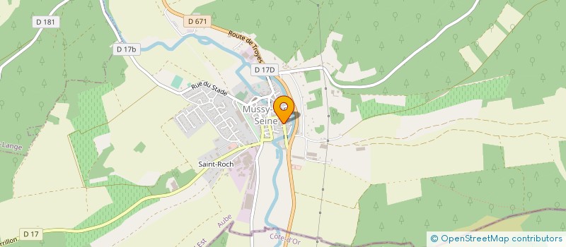 localisation de l'entreprise SCI VALJEAN  MUSSY-SUR-SEINE