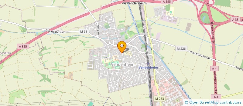 localisation de l'entreprise SCI VALJEAN  VENDENHEIM