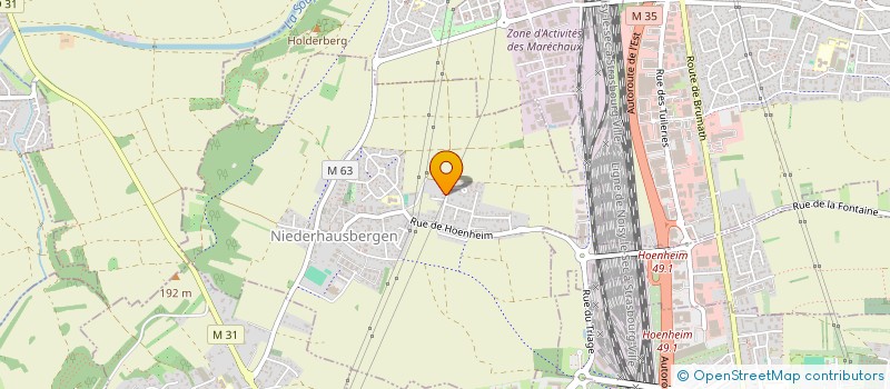 localisation de l'entreprise SCI VALJEAN  NIEDERHAUSBERGEN