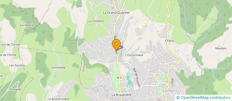 localisation de l'entreprise SCI VALJOLY IMMOBILIER  SORBIERS