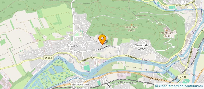 localisation de l'entreprise SCI VALJUL  BAVANS