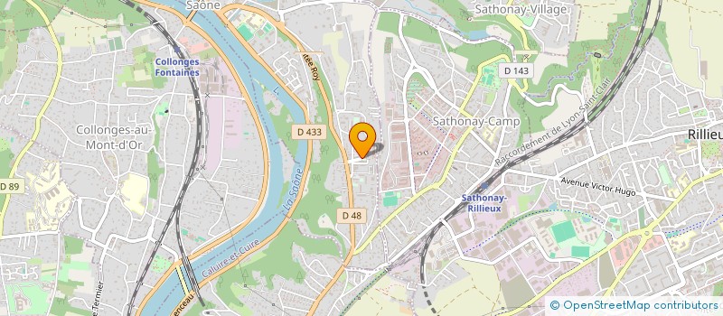 localisation de l'entreprise SCI VALLANTINES  FONTAINES SUR SAONE