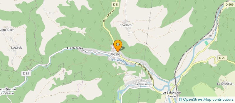 localisation de l'entreprise SCI VALLAT FONTILLE  BLESLE