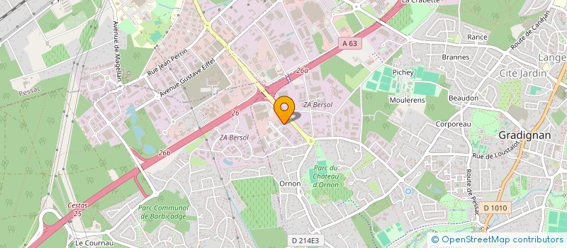 localisation de l'entreprise SCI VALLAURIS à GRADIGNAN