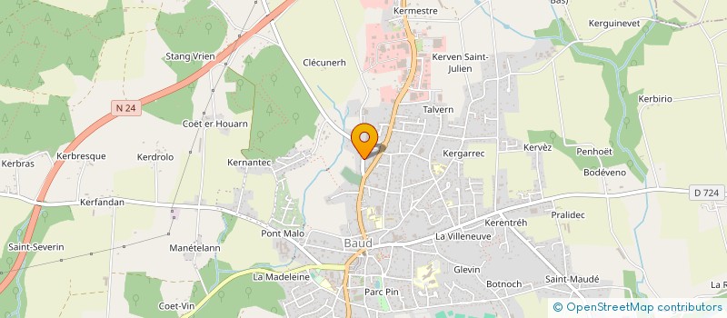 localisation de l'entreprise SCI VALLE DE L'EVEL  BAUD