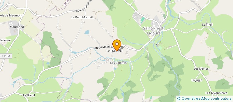 localisation de l'entreprise SCI VALLEE DE LA BRIANCE à SAINT-PRIEST-LIGOURE