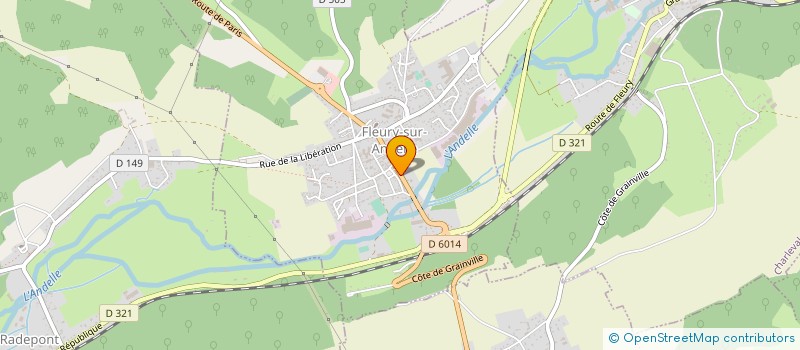 localisation de l'entreprise SCI VALLEE DU CEDRE  FLEURY-SUR-ANDELLE