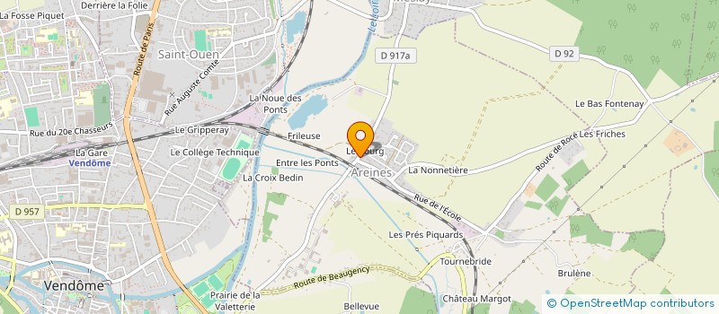 localisation de l'entreprise SCI VALLEE DU LOIR  AREINES