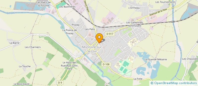 localisation de l'entreprise SCI VALLEE DU LOIR  MONTOIRE-SUR-LE-LOIR