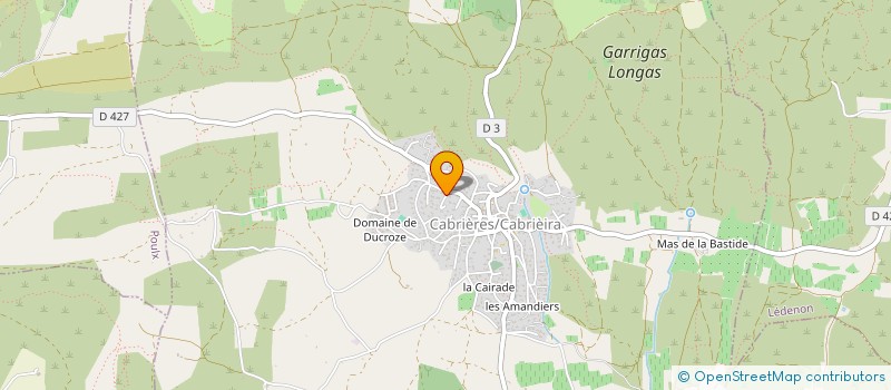 localisation de l'entreprise SCI VALLEE DU RHONE  CABRIERES