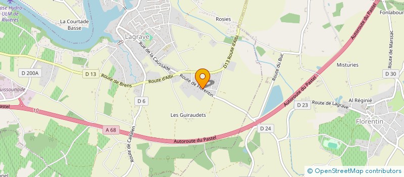 localisation de l'entreprise SCI VALLEE DU TARN  LAGRAVE