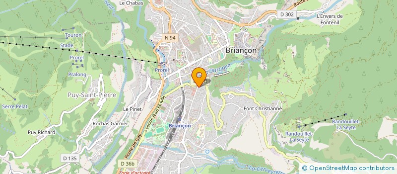 localisation de l'entreprise SCI VALLEE VERTE à BRIANCON