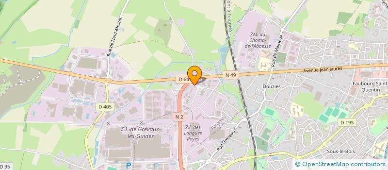 localisation de l'entreprise SCI VALLEO FEIGNIES  FEIGNIES