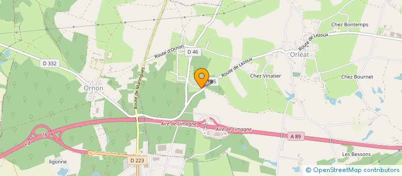 localisation de l'entreprise SCI VALLET  ORLEAT