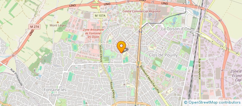 localisation de l'entreprise SCI VALLICA à DIJON