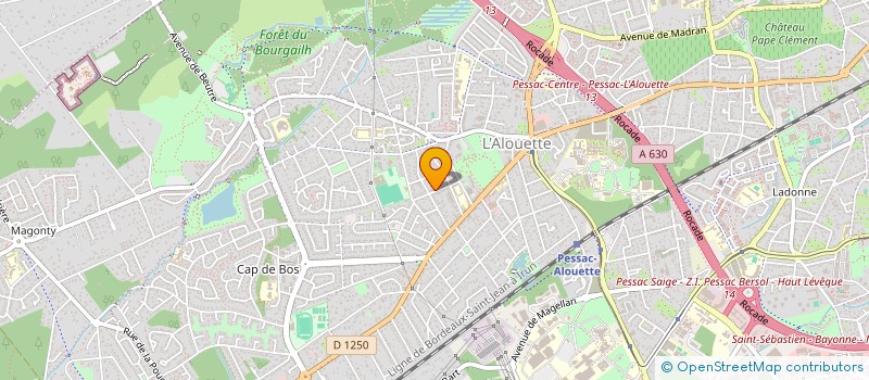 localisation de l'entreprise SCI VALLIERES  PESSAC